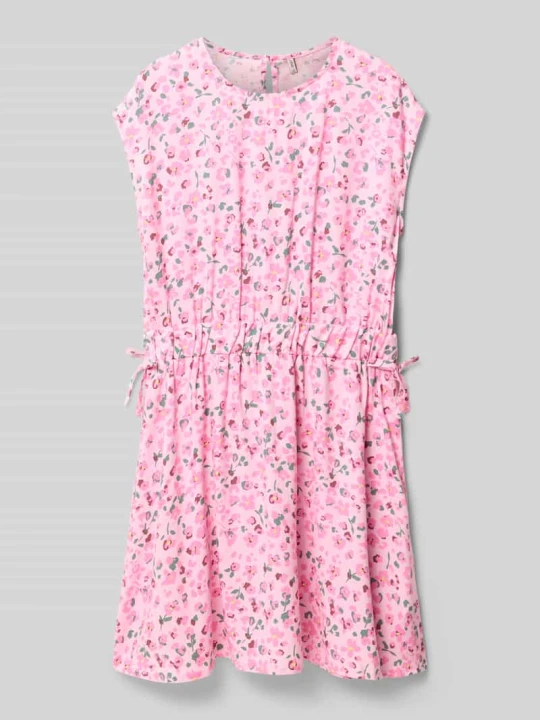 Zdjęcie produktu Taliowana sukienka casual z czystej wiskozy model 'ZALINA' Only Różowy