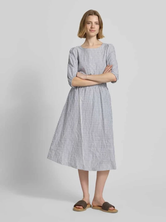 Zdjęcie produktu Taliowana sukienka casualowa z czystej bawełny model 'CHIA' Pepe Jeans Jasnoniebieski