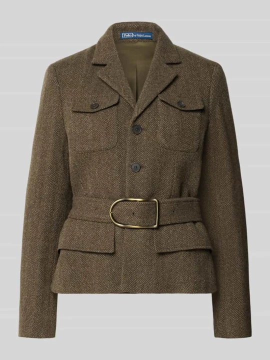 Zdjęcie produktu Taliowany krótki blezer z mieszanki wełny Polo Ralph Lauren