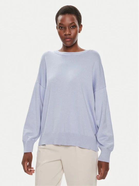Zdjęcie produktu Tamaris Apparel Sweter Bari TAW0319 Błękitny Loose Fit Niebieski jasny