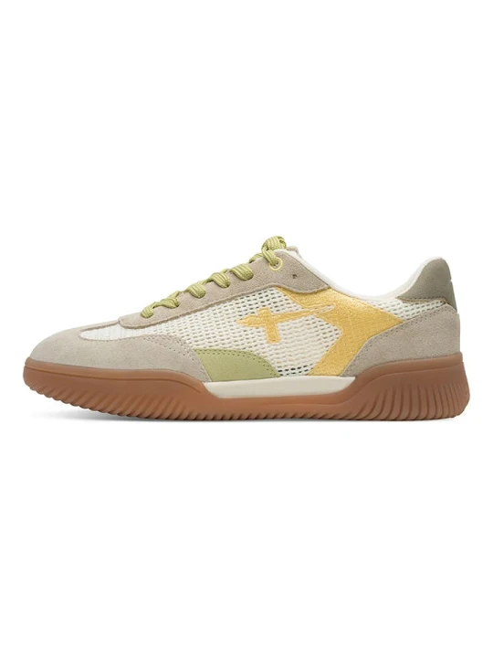 Zdjęcie produktu Tamaris Sneakersy w kolorze beżowo-żółto-zielonym rozmiar: 37
