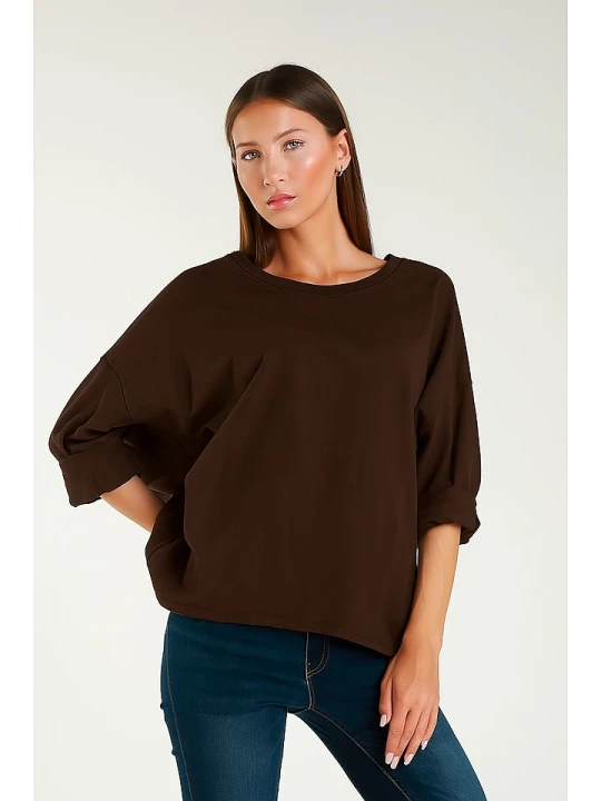 Zdjęcie produktu Tamba Bluza w kolorze brązowym rozmiar: 36-42