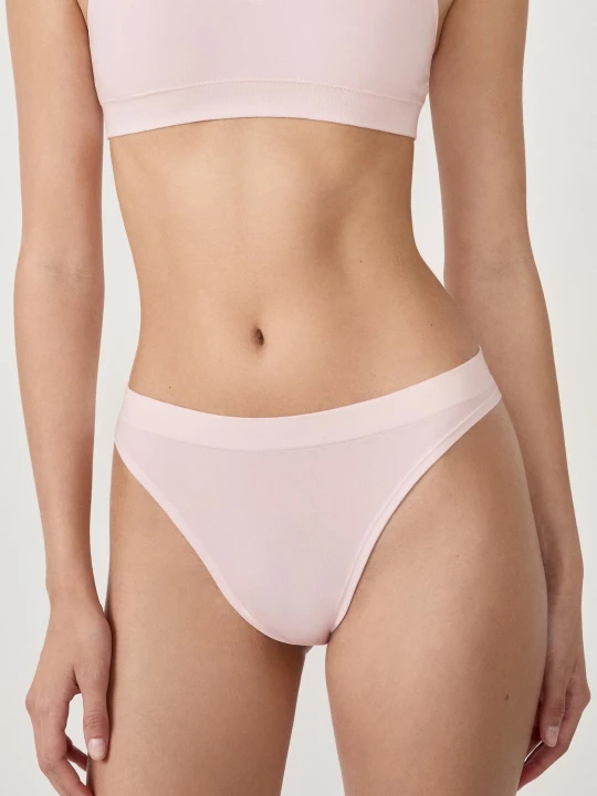 Zdjęcie produktu Tanga o optymalnym komforcie z bawełny Etam abricot