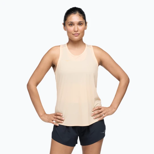 Zdjęcie produktu Koszulka do biegania damska HOKA Airolite Run Tank cloudless / marathon Pomarańczowy