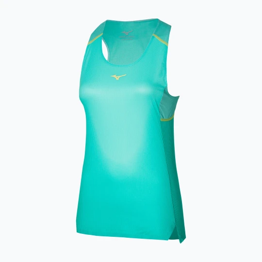 Zdjęcie produktu Koszulka do biegania damska Mizuno Aero Tank blue turquoise Zielony