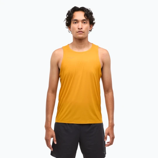 Zdjęcie produktu Koszulka do biegania męska HOKA Airolite Run Tank varsity yellow Pomarańczowy