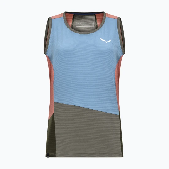 Zdjęcie produktu Tank top trekkingowy damski Salewa Puez Sporty Dry morning blue multi