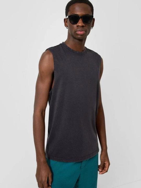 Zdjęcie produktu Tank top z bawełny QS czarny