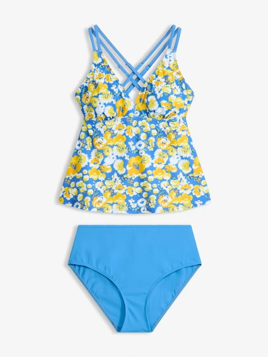 Zdjęcie produktu Tankini (komplet 2-cz.) BonPrix niebieski