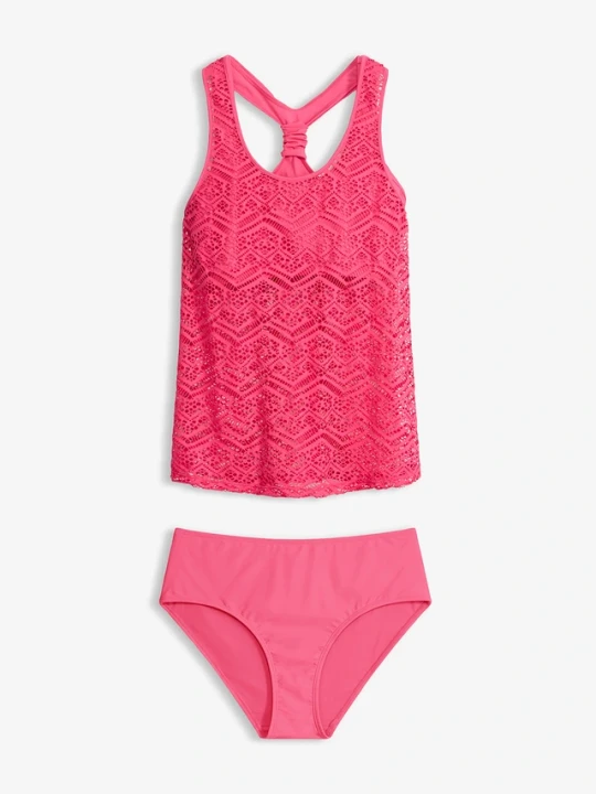 Zdjęcie produktu Tankini (komplet 2-cz.) BonPrix różowy