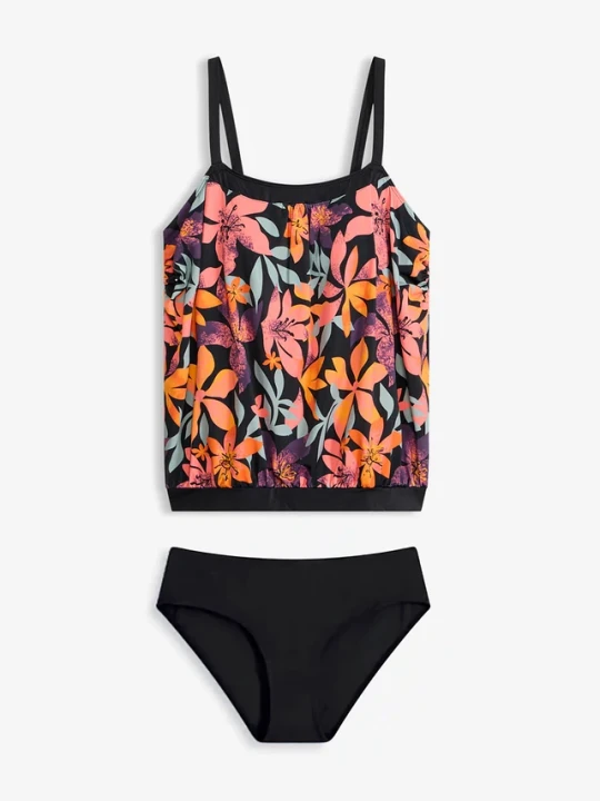 Zdjęcie produktu Tankini oversize z regulowanymi ramiączkami (2 części) BonPrix czarny