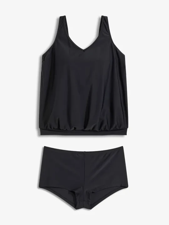 Zdjęcie produktu Tankini szybko schnące (2 części) BonPrix czarny