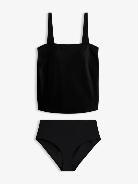 Zdjęcie produktu Tankini szybko schnące (komplet 2-cz.) BonPrix czarny