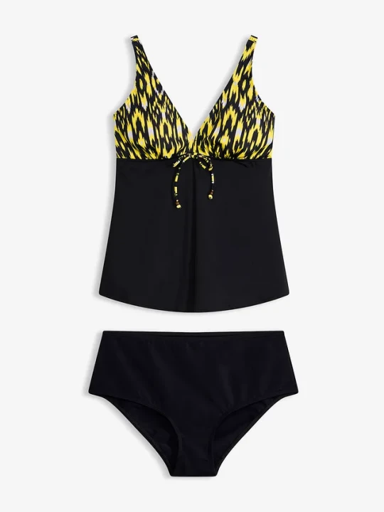 Zdjęcie produktu Tankini z szerokimi ramiączkami (2 części) BonPrix czarny