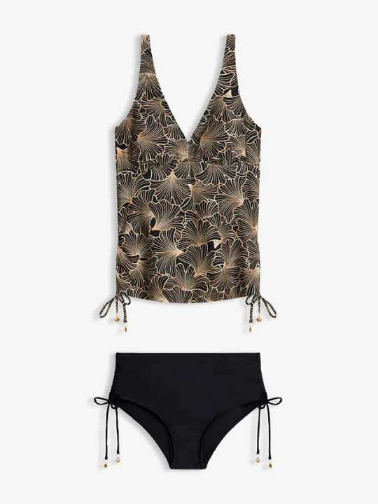 Zdjęcie produktu Tankini (zestaw 2-cz.) BonPrix czarny