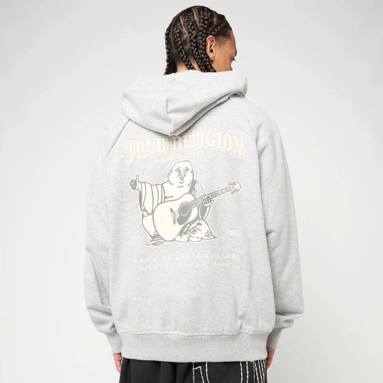 Zdjęcie produktu Taped Super T Cinched Zip Up True Religion szary