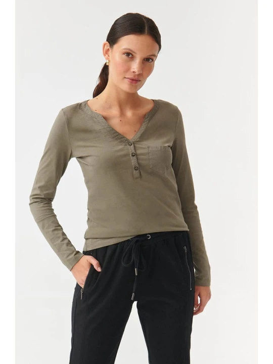 Zdjęcie produktu TATUUM Bluzka w kolorze khaki rozmiar: S