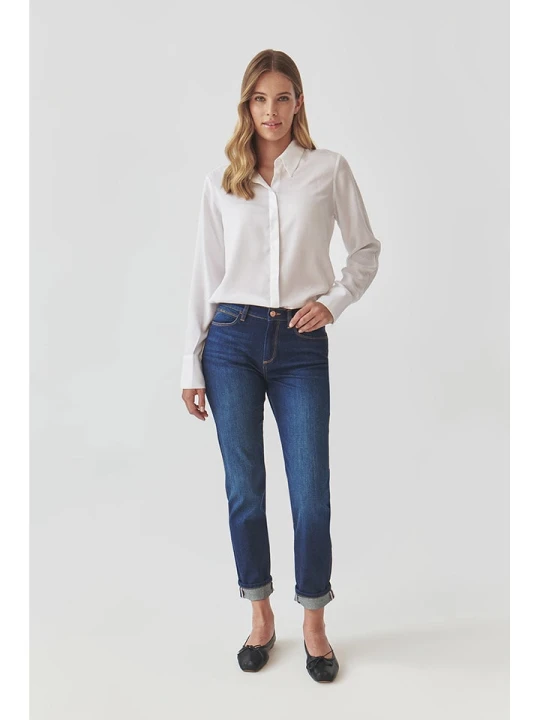 Zdjęcie produktu TATUUM Dżinsy "Alana 1" - Slim fit - w kolorze granatowym rozmiar: 40