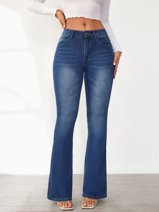 Zdjęcie produktu Tazga Dżinsy - Flare fit - w kolorze niebieskim rozmiar: 40