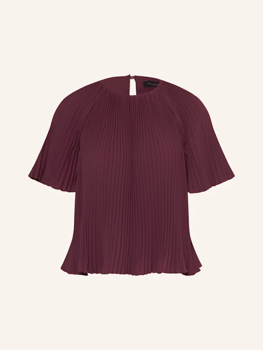 Zdjęcie produktu Ted Baker Bluzka Agara Z Plisami rot CIEMNOCZERWONY