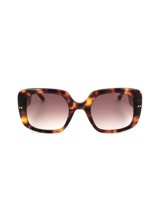 Zdjęcie produktu Ted Baker Damskie okulary przeciwsłoneczne w kolorze brązowo-jasnoróżowym rozmiar: 53