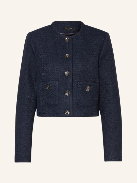 Zdjęcie produktu Ted Baker Kurtka Floxat Z Bouclé Z Brokatową Przędzą blau GRANATOWY