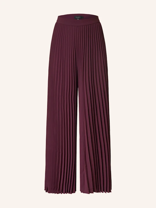 Zdjęcie produktu Ted Baker Spodnie Plisowane Oxblood rot CIEMNOCZERWONY