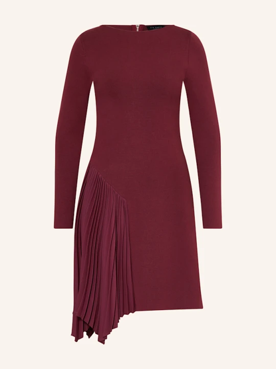 Zdjęcie produktu Ted Baker Sukienka Koktajlowa Nalree Z Plisami rot CIEMNOCZERWONY