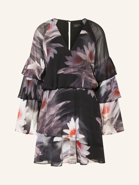 Zdjęcie produktu Ted Baker Sukienka Nayvie Z Falbanami schwarz czarny