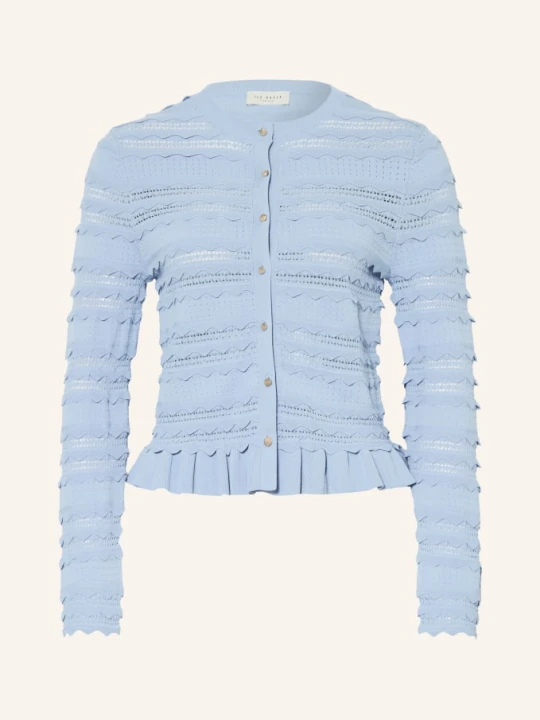 Zdjęcie produktu Ted Baker Sweter Avria Z Falbanami blau JASNONIEBIESKI