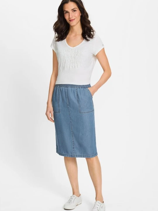 Zdjęcie produktu TENCEL™ Niebieska spódnica – Ocean Breeze Olsen