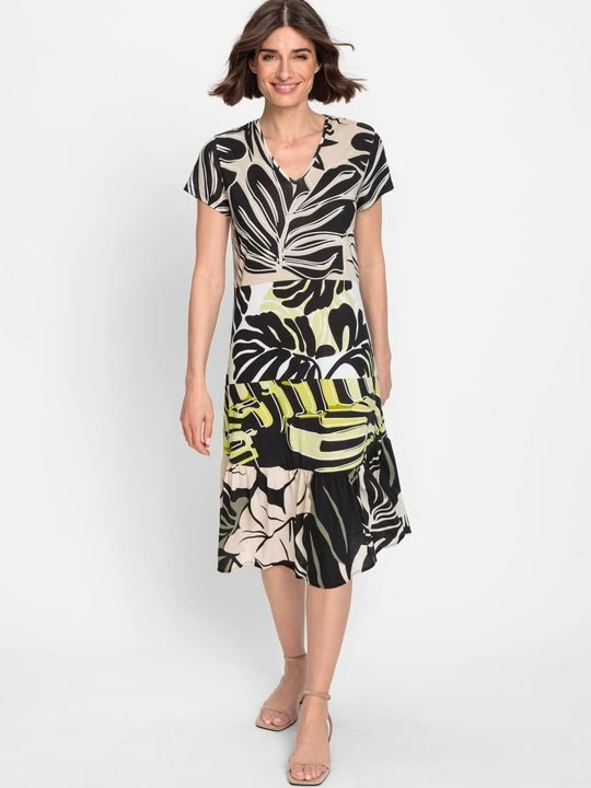 Zdjęcie produktu TENCEL™ Sukienka z roślinnym wzorem - Ethno Charm Olsen
