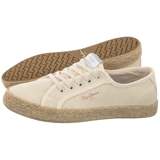 Zdjęcie produktu Tenisówki Brady Jute W Limewash Beige PLS300019 823 (PE101-a) Pepe Jeans