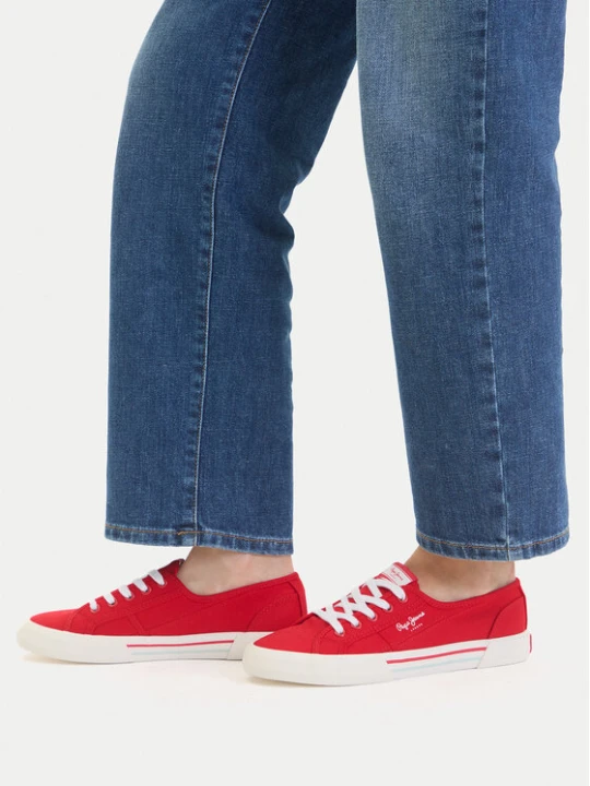Zdjęcie produktu Tenisówki Pepe Jeans Brady Basic W PLS31287 Czerwony