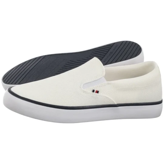 Zdjęcie produktu Tenisówki TH Hi Vulc Core Low II Slipon White FM0FM005514 YBS (TH1362-a) Tommy Hilfiger