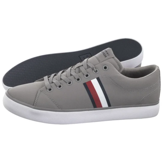 Zdjęcie produktu Tenisówki TH Hi Vulc Low Core Stripes Mesh Universal Grey FM0FM05393 PRY (TH1256-a) Tommy Hilfiger