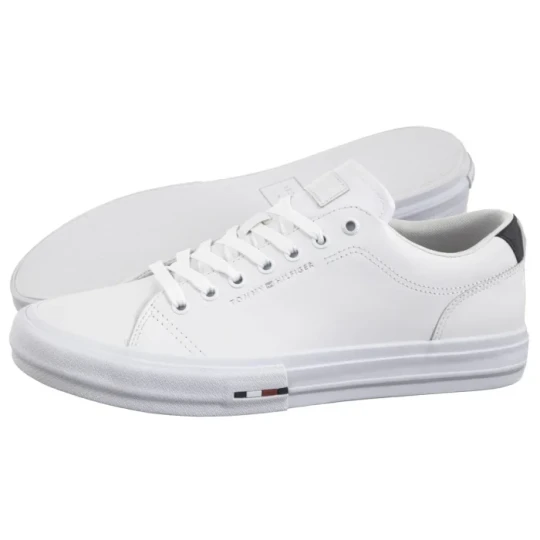 Zdjęcie produktu Tenisówki TH Hi Vulc Street Lth Patch White / Desert Sky FM0FM05312 0K5 (TH1326-a) Tommy Hilfiger