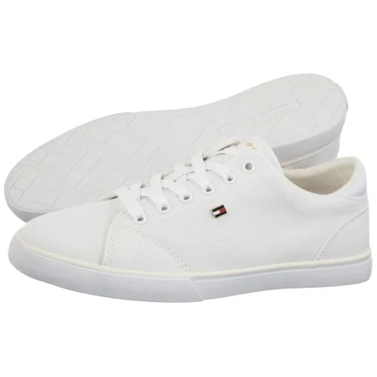 Zdjęcie produktu Tenisówki Th low Profile Vulc Canvas White FW0FW09102 YBS (TH1479-a) Tommy Hilfiger