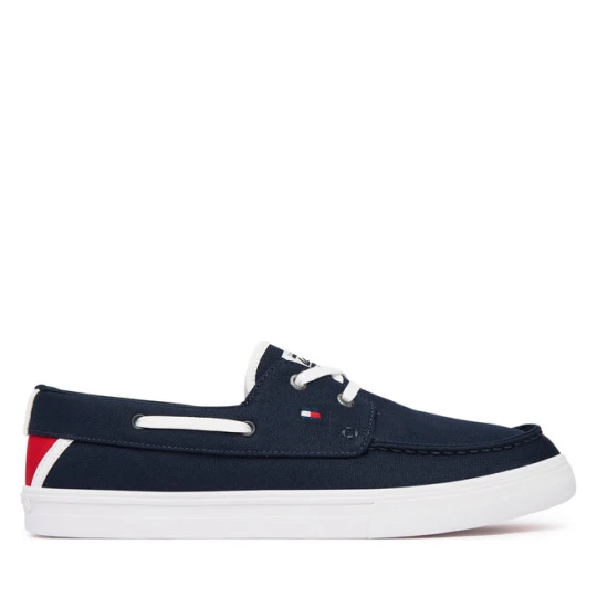 Zdjęcie produktu Tenisówki Tommy Hilfiger Th Boat Vulc Sneaker Canvas FM0FM05877 Granatowy