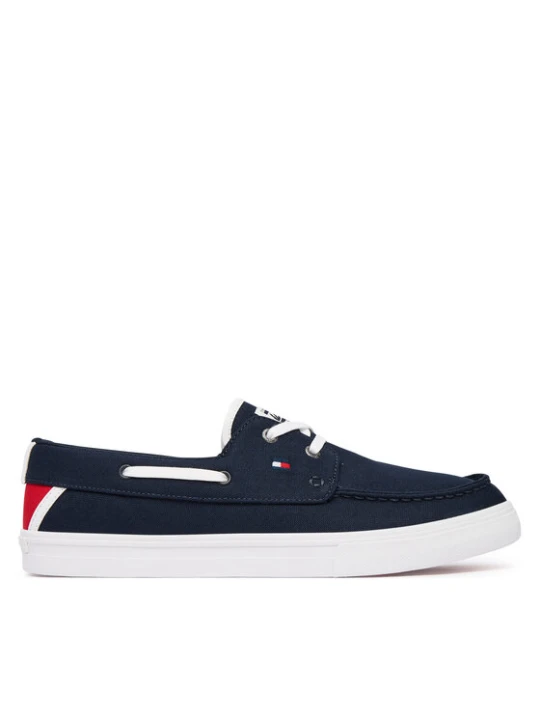 Zdjęcie produktu Tenisówki Tommy Hilfiger Th Boat Vulc Sneaker Canvas FM0FM05877 Granatowy