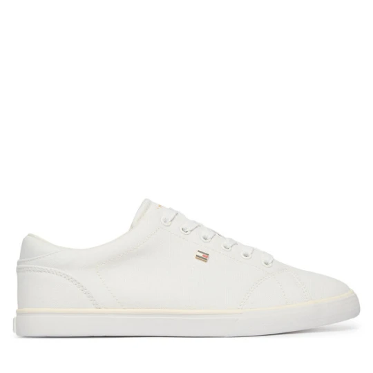 Zdjęcie produktu Tenisówki Tommy Hilfiger Th Low Profile Vulc Canvas FW0FW09102 Biały