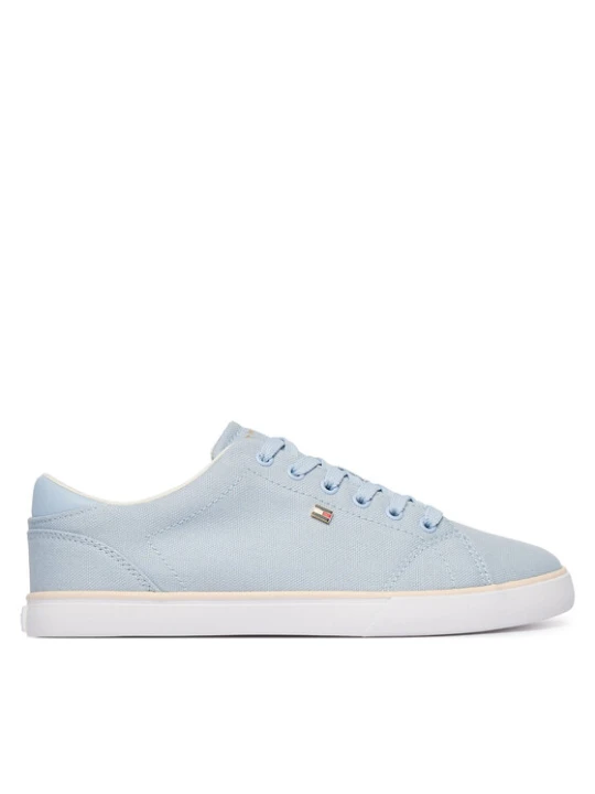 Zdjęcie produktu Tenisówki Tommy Hilfiger Th Low Profile Vulc Canvas FW0FW09102 Błękitny Niebieski jasny