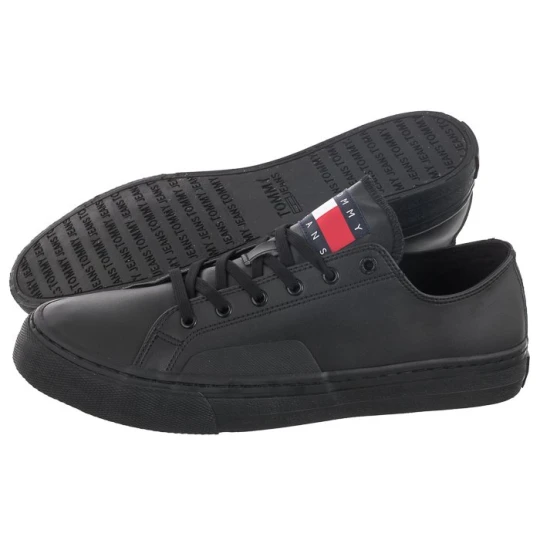 Zdjęcie produktu Tenisówki Tommy Jeans Mens Lace Vulc Ess Black EM0EM01047 BDS (TH705-a) Tommy Hilfiger
