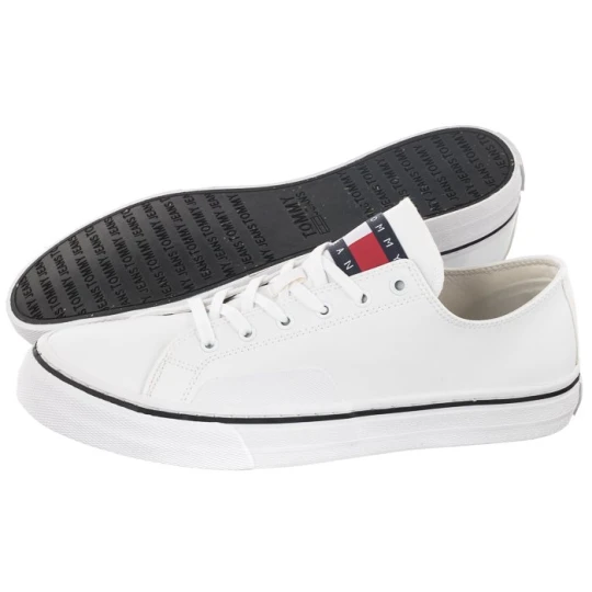 Zdjęcie produktu Tenisówki Tommy Jeans Mens Lace Vulc Ess White EM0EM01047 YBR (TH705-b) Tommy Hilfiger