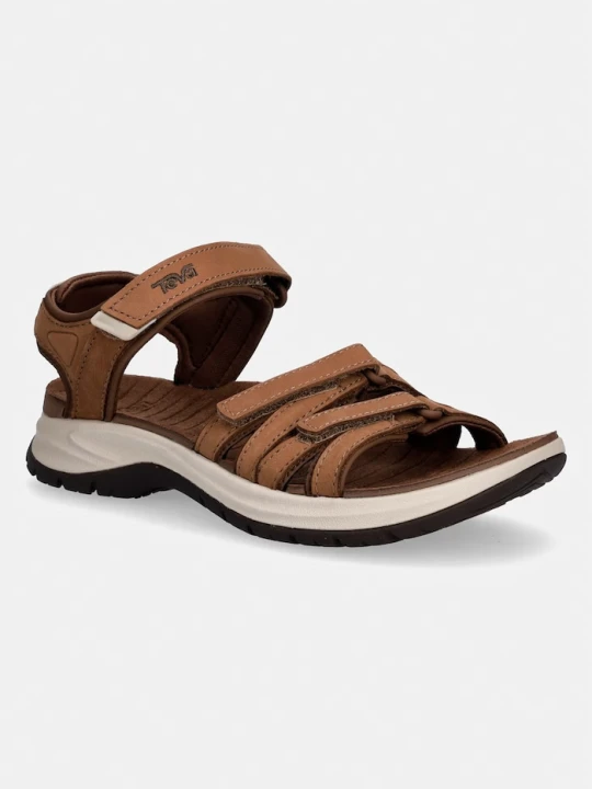 Zdjęcie produktu Teva sandały damskie skórzane Tirra Sport Leather brązowy