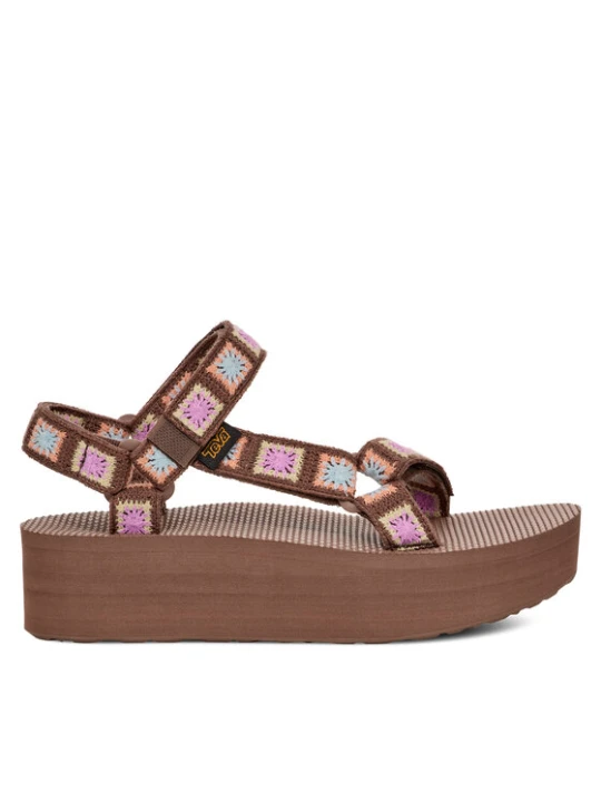 Zdjęcie produktu Teva Sandały Flatform Universal Crochet 1150210 Brązowy