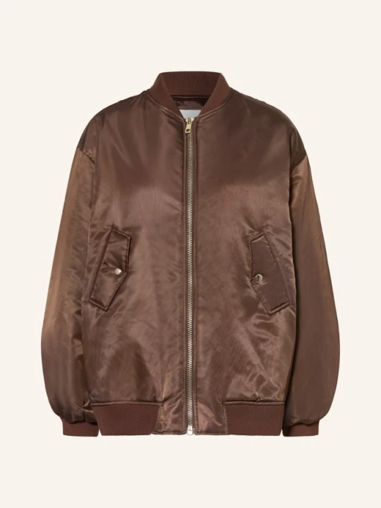 Zdjęcie produktu The Frankie Shop Bluza Oversize Astra Z Satyny braun BRĄZOWY
