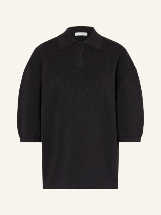 Zdjęcie produktu The Frankie Shop Dzianinowa Koszulka Polo Nola schwarz CZARNY