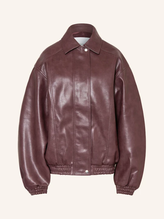 Zdjęcie produktu The Frankie Shop Kurtka Prescott Z Imitacji Skóry rot CIEMNOCZERWONY