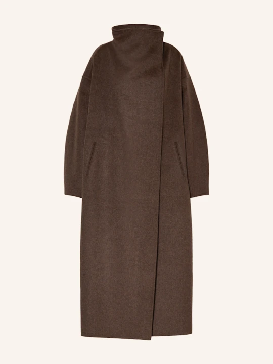 Zdjęcie produktu The Frankie Shop Płaszcz Wełniany Oversize Leroy braun CIEMNOBRĄZOWY